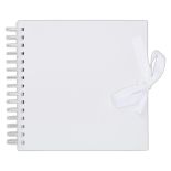 Album scrapbooking 20.5x20.5cm, coperti cartonate 3mm, 40 coli 200g/mp, alb, Papermania