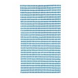 Strasuri/pietre adezive, Ø 3mm, 806 buc/set, bleu, Dp Craft