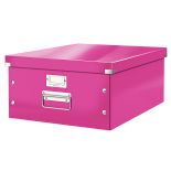 Cutie arhivare mare, 369x200x482mm, roz, Leitz Click&Store