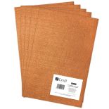 Fetru/pasla decorativa A4 (21x29.7cm), 2mm, 5 buc/set, maro deschis, Dp Craft