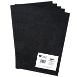 Fetru/pasla decorativa A4 (21x29.7cm), 2mm, 5 buc/set, negru, Dp Craft