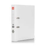 Biblioraft plastifiat A4, 50mm, alb, Arma
