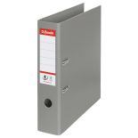 Biblioraft plastifiat int-ext A4, 75mm, gri, Esselte Standard No.1