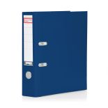Biblioraft plastifiat A4, 75mm, bleumarin, Arma