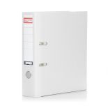 Biblioraft plastifiat A4, 75mm, alb, Arma