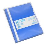 Dosar plastic cu sina si perforatii, albastru, Jetfile