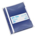 Dosar plastic cu sina si perforatii, bleumarin, Jetfile