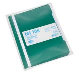 Dosar plastic cu sina si perforatii, verde, Jetfile