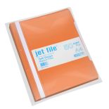 Dosar plastic cu sina si perforatii, portocaliu, Jetfile