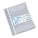 Dosar plastic cu sina si perforatii, gri, Jetfile
