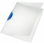Dosar plastic cu clip, albastru, Leitz ColorClip Magic