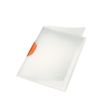 Dosar plastic cu clip, portocaliu, Leitz ColorClip Magic