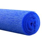 Hartie creponata floristica, 160g/mp, 50x250cm, rezistenta UV/apa, albastru indigo, Werola