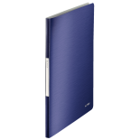 Mapa plastic A4, de prezentare, 20 file, albastru-violet, Leitz Style