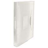 Mapa plastic A4, tip proiect, 6 compartimente, alb, Esselte Vivida