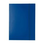 Mapa carton A4, cu elastic, albastru inchis, Esselte Economy