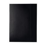 Mapa carton A4, cu elastic, negru, Esselte Economy