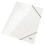 Mapa carton A4, cu elastic, alb, Leitz WOW
