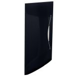 Mapa plastic A4, cu elastic, negru, Esselte Vivida