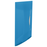 Mapa plastic A4, cu elastic, albastru, Esselte Vivida