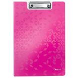 Clipboard A4, dublu, roz metalizat, Leitz WOW