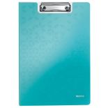 Clipboard A4, dublu, turcoaz metalizat, Leitz WOW