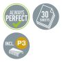 Capsatoare, perforatoare si tackere - Capsator de birou, 30 coli, 24/6, plastic, gri, Leitz 5500 thumbnail