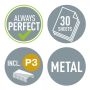 Capsatoare, perforatoare si tackere - Capsator de birou, 30 coli, 24/6, metal, negru, Leitz 5505 thumbnail