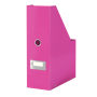 Suporturi si tavite pentru documente - Suport documente A4, vertical, carton laminat, roz, Leitz Click&Store thumbnail