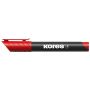 Markere si evidentiatoare - Marker permanent, varf rotund 3.0mm, rosu, Kores XP1 thumbnail