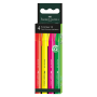 Markere si evidentiatoare - Textmarker, varf tesit 1-5mm, 4 culori/set, Faber-Castell 38 thumbnail