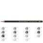 Creioane mecanice si grafit - Creion grafit, 5H, fara radiera, Faber-Castell 9000 thumbnail