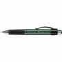 Pixuri - Pix cu pasta, varf 0.7mm, corp verde, scris albastru, Faber-Castell Grip Plus 1407 M thumbnail
