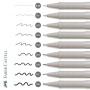 Linere si finelinere - Liner, varf 0.8mm, negru, Faber-Castell Eco Pigment thumbnail