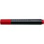 Markere si evidentiatoare - Marker permanent, varf rotund 4.0mm, rosu, Faber-Castell 1504 Grip thumbnail