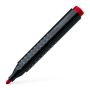 Markere si evidentiatoare - Marker permanent, varf rotund 4.0mm, rosu, Faber-Castell 1504 Grip thumbnail