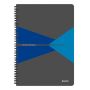 Caiete si blocnotesuri - Caiet cu spira A4, 90 file, coperta PP, matematica, albastru, Leitz Office thumbnail