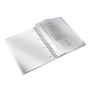 Caiete si blocnotesuri - Caiet cu spira A4, 80 file, coperta PP, matematica, verde metalizat, Leitz WOW thumbnail