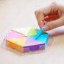 Notes autoadeziv - puzzle, 43x50mm, 6 culori neon x 25 file/set, Stick'n, 5 thumbnail