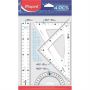 Instrumente geometrie - Set geometrie, 4 piese, 20 cm, Maped Essentials thumbnail