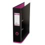 Bibliorafturi - Biblioraft plastifiat int-ext A4, 80mm, negru/roz, Elba MyColour thumbnail