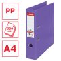 Bibliorafturi - Biblioraft plastifiat int-ext A4, 75mm, mov, Esselte Standard No.1 thumbnail