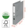 Bibliorafturi - Biblioraft plastifiat int-ext A4, 50mm, mov, Esselte Standard No.1 thumbnail