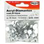 Accesorii creatie, strasuri/diamante acrilice, Ø 10mm, 85 buc/set, cristal, Meyco thumbnail