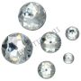 Accesorii creatie, strasuri/diamante acrilice, Ø 10mm, 85 buc/set, cristal, Meyco thumbnail