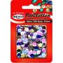 Accesorii creatie, paiete hexagonale, Ø 6mm, 1400 buc/set, negru, Meyco thumbnail