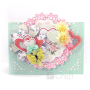Carlige decorative din lemn, fluturi, 3.5cm, 5 buc/set, galben, Dp Craft thumbnail