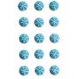 Strasuri/pietre adezive, fulgi de zapada, Ø 15mm, 15 buc/set, bleu, Dp Craft thumbnail