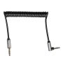 Cabluri si accesorii - Cablu jack 3.5 tata - tata la 90 grade, 1m, negru, Kruger&Matz thumbnail