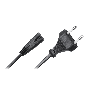 Cabluri si accesorii - Cablu alimentare casetofon, stecher schuko, 3m, negru, Cabletech thumbnail